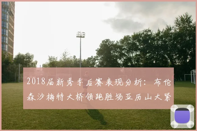 2018届新秀季后赛表现分析：布伦森沙梅特大桥领跑胜场亚历山大紧随其后